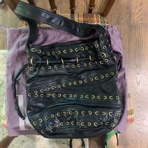 Kooba | “Bryce” Drawstring Bucket Bag | Black